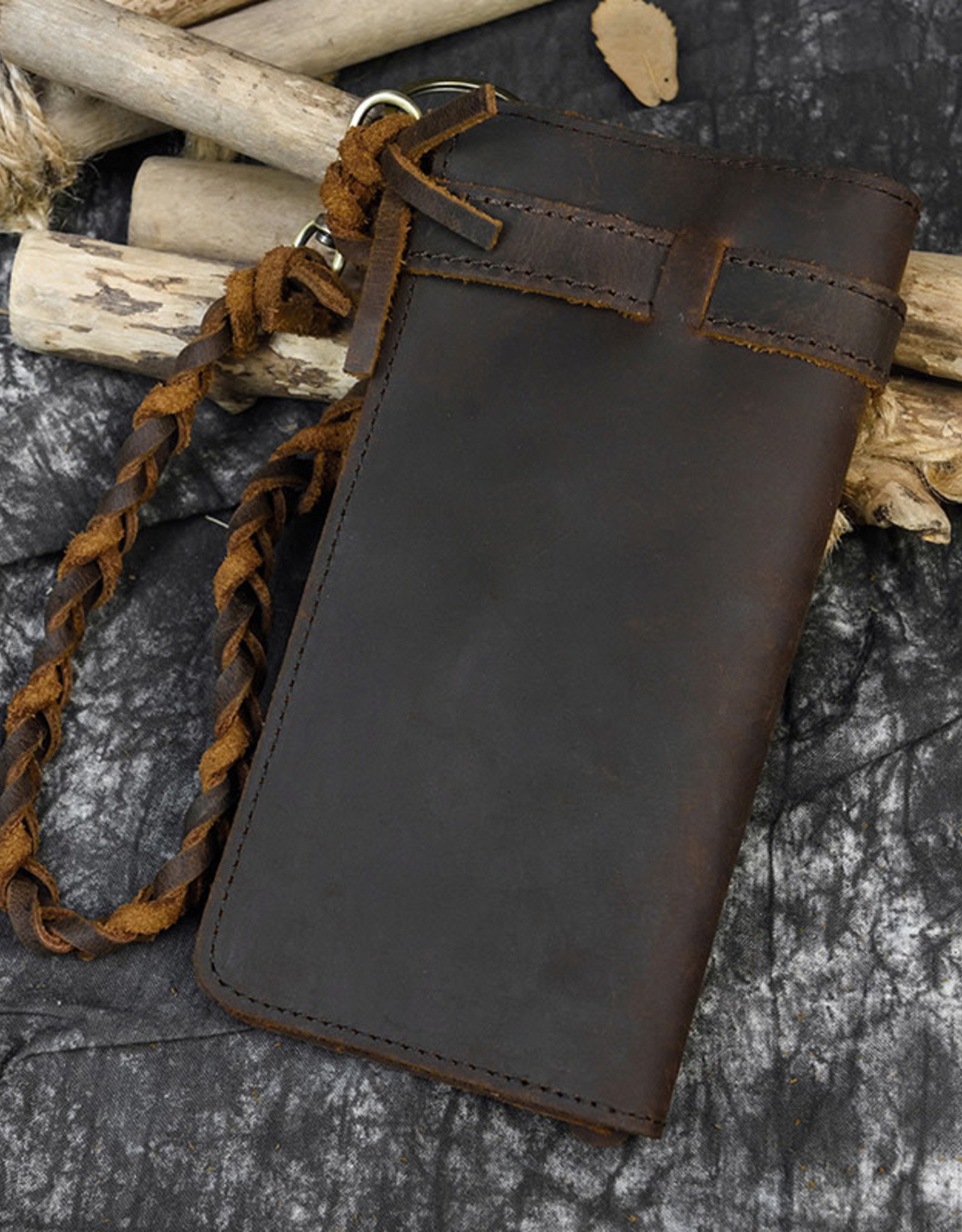 Isaiah Long Wallet Genuine Leather