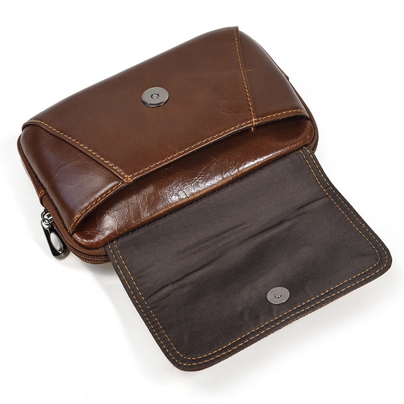 Miles Gator Print Waist Bag Genuine Leather