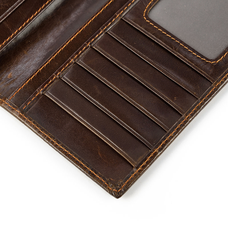 Eli Black Dragon Long Wallet Genuine Leather