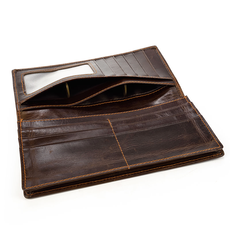 Eli Black Dragon Long Wallet Genuine Leather