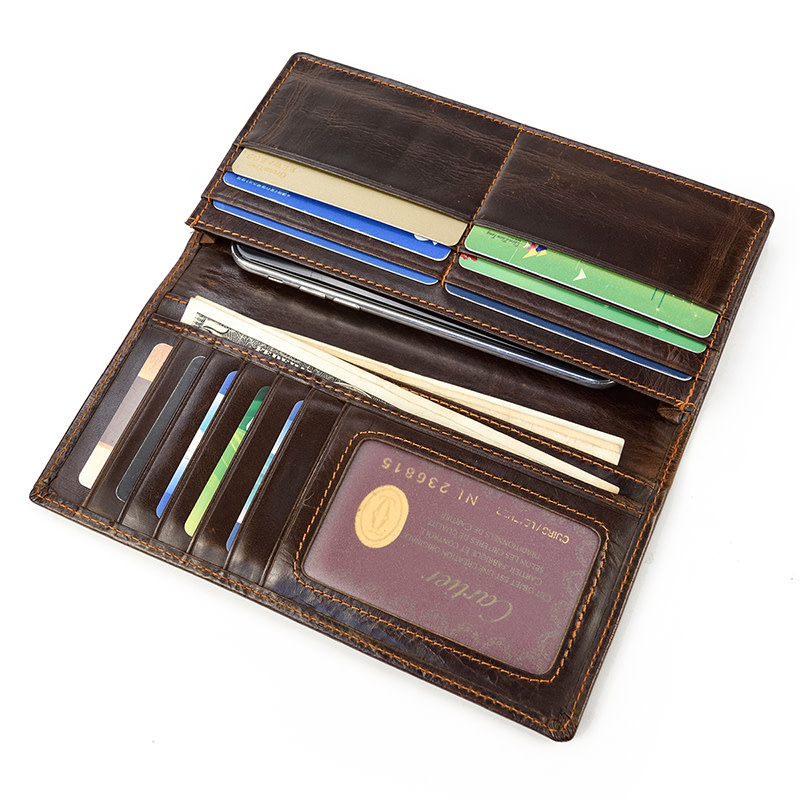 Eli Black Dragon Long Wallet Genuine Leather