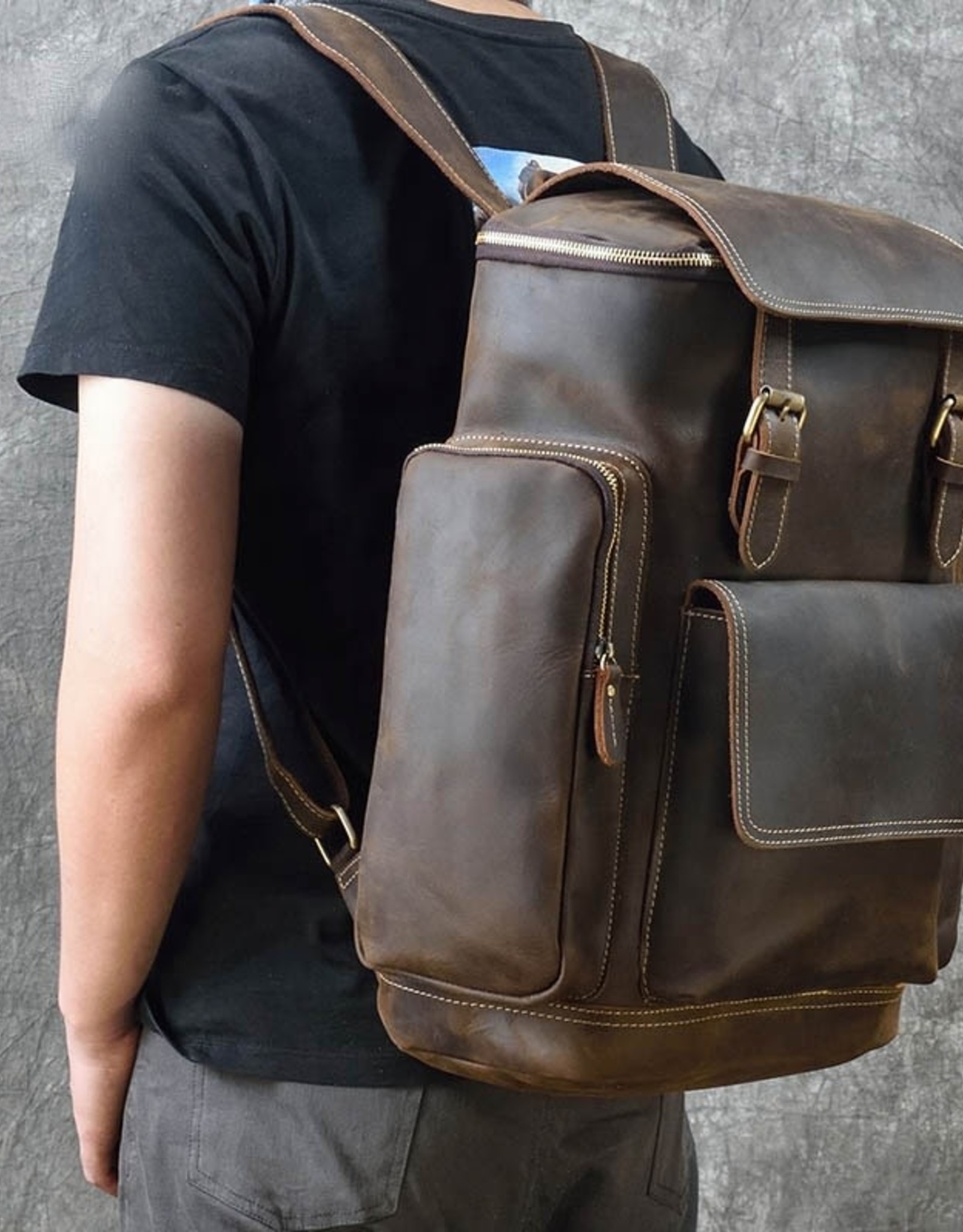 Colton Backpack Genuine Leather