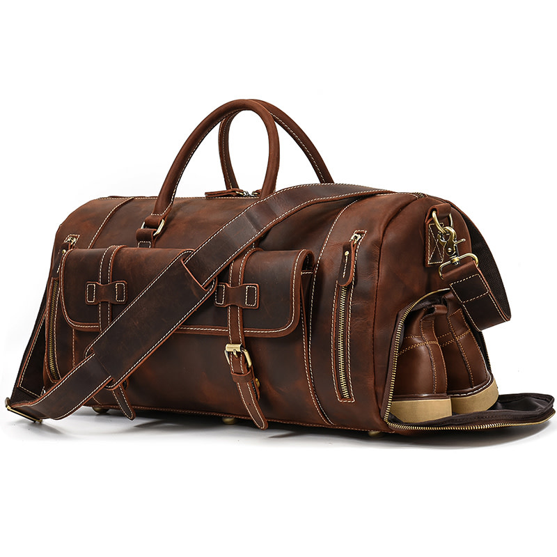 Hunter Travel Luggage Bag Genuine Leather