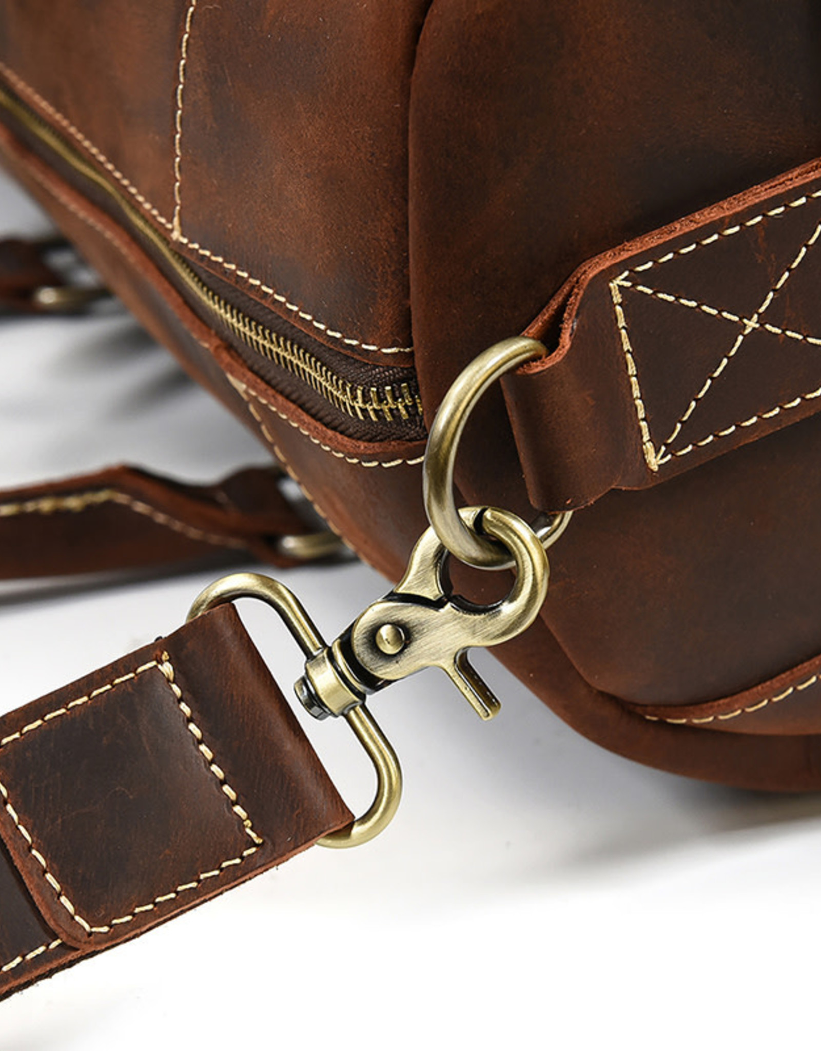 Hunter Travel Luggage Bag Genuine Leather