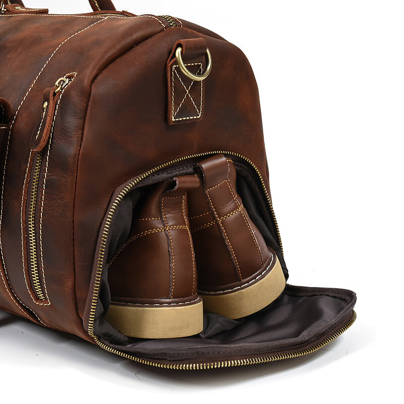 Hunter Travel Luggage Bag Genuine Leather