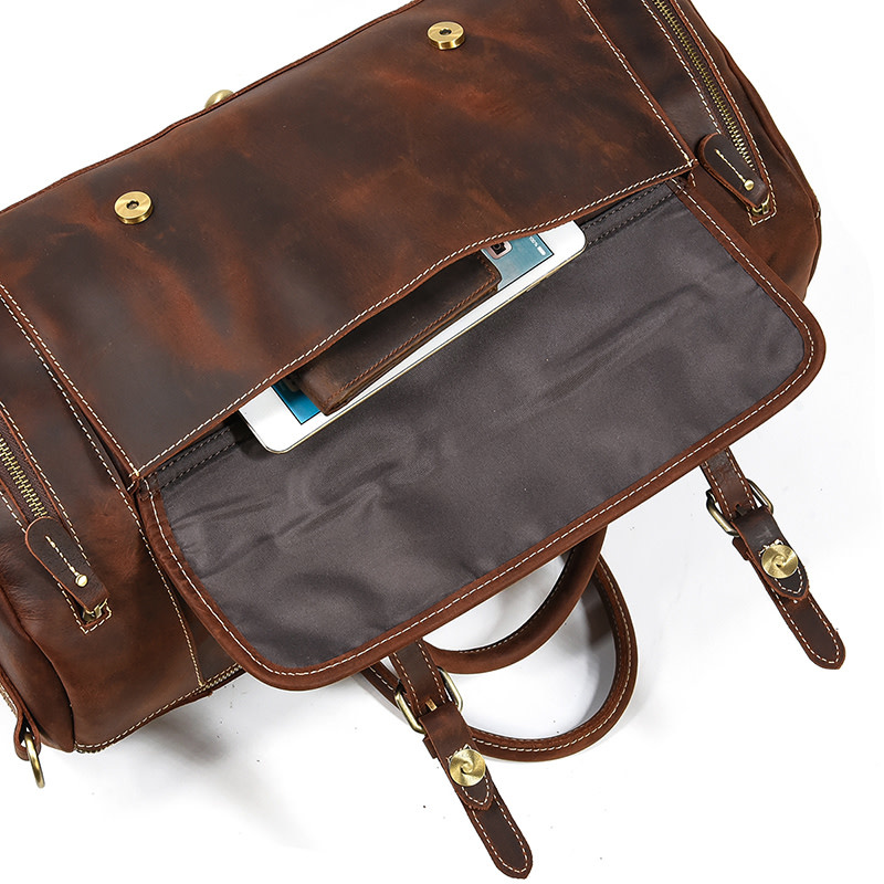 Hunter Travel Luggage Bag Genuine Leather