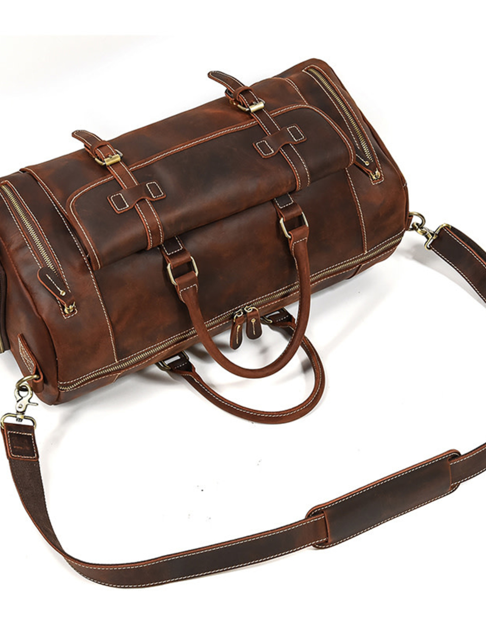 Hunter Travel Luggage Bag Genuine Leather