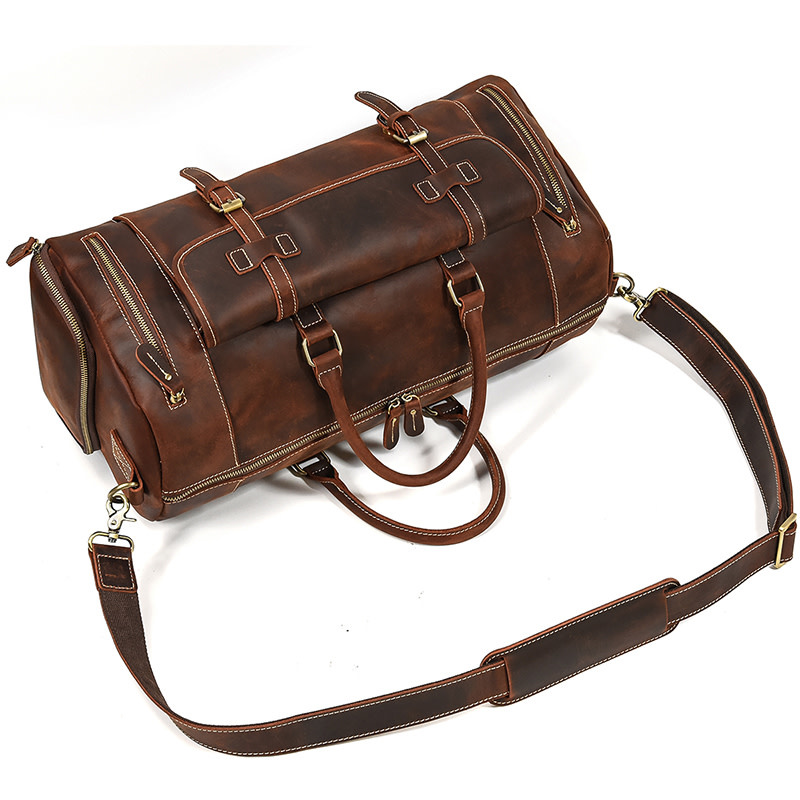 Hunter Travel Luggage Bag Genuine Leather