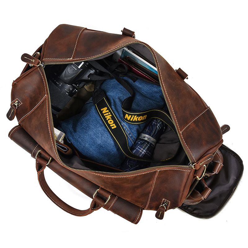 Hunter Travel Luggage Bag Genuine Leather