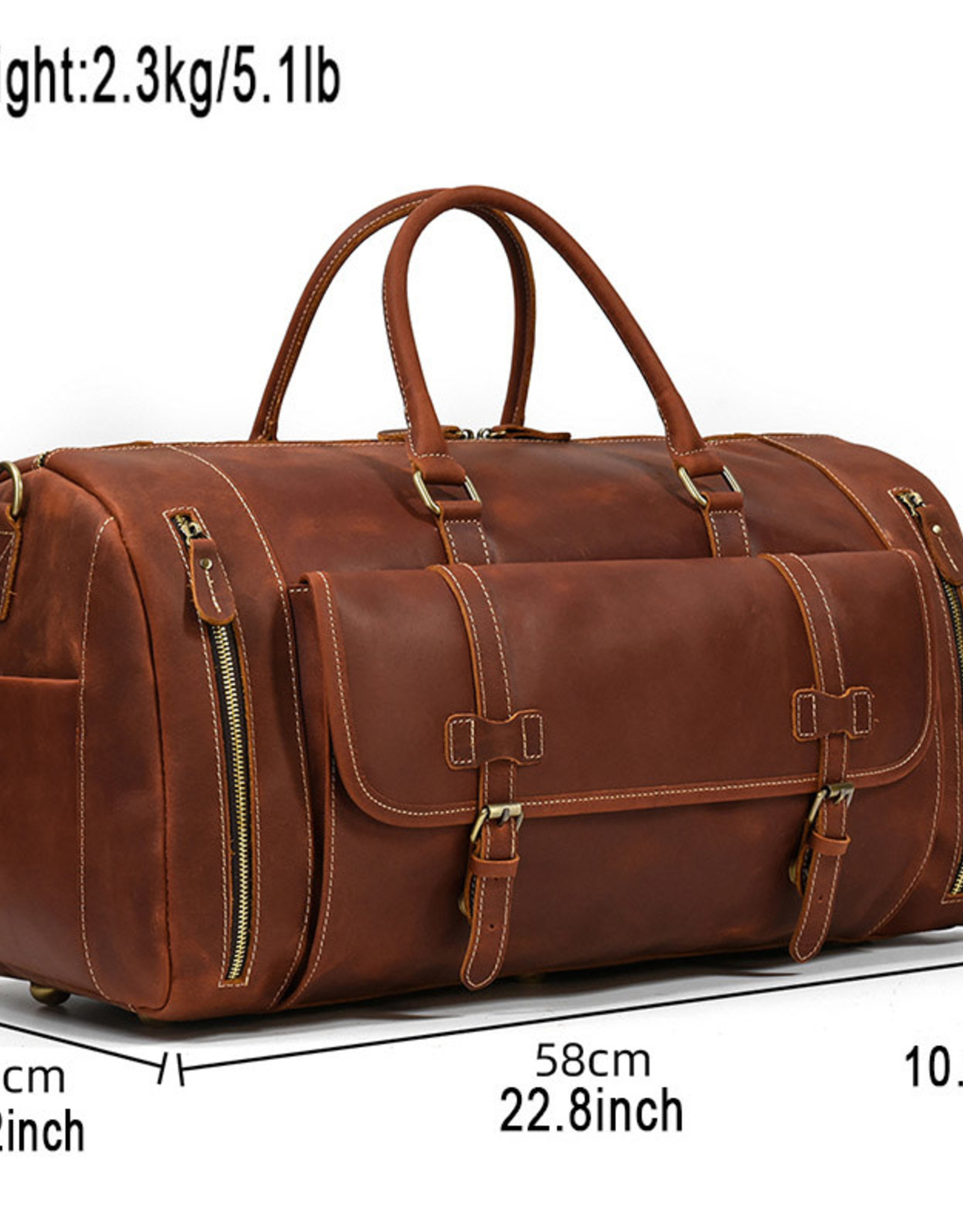 Santiago Travel Luggage Bag Genuine Leather