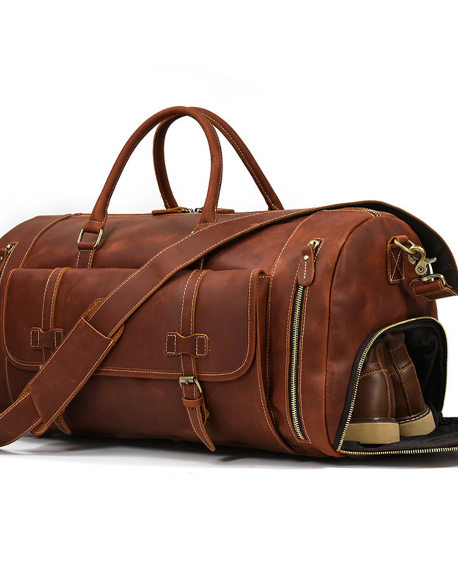 Santiago Travel Luggage Bag Genuine Leather