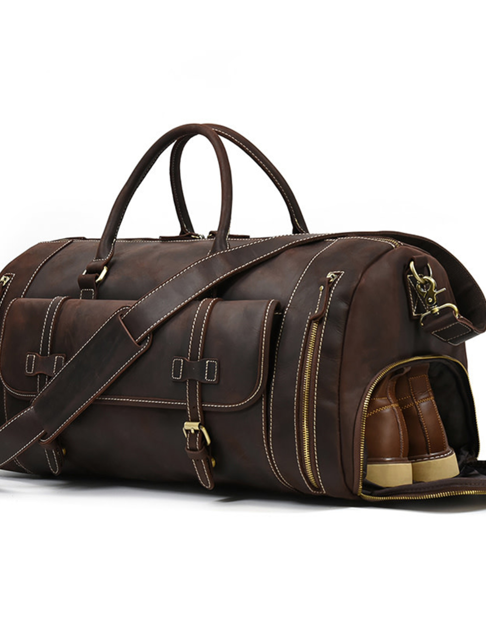 Jonathan Travel Luggage Bag Genuine Leather