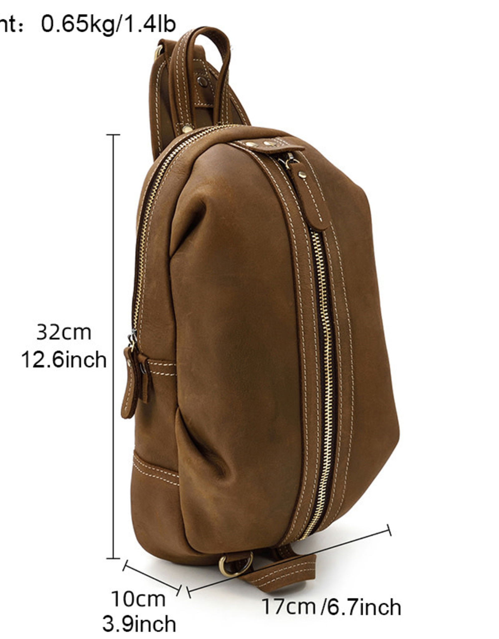 Avel Chest Strap Bag Genuine Leather