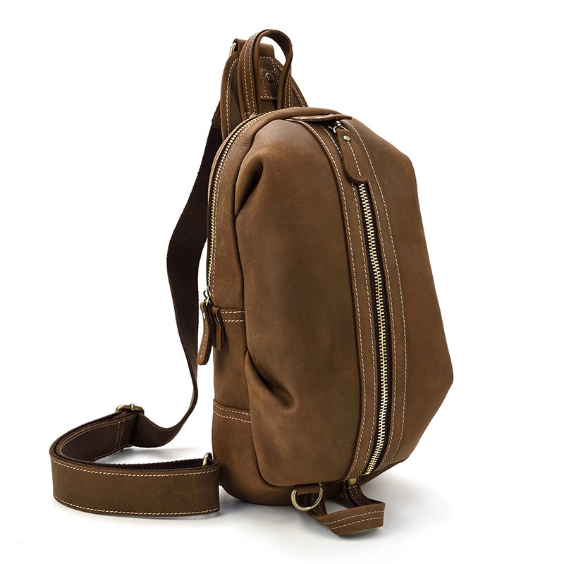 Axel Chest Strap Bag Genuine Leather