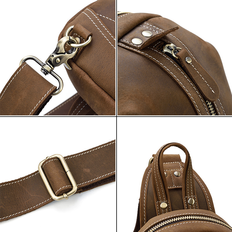 Axel Chest Strap Bag Genuine Leather