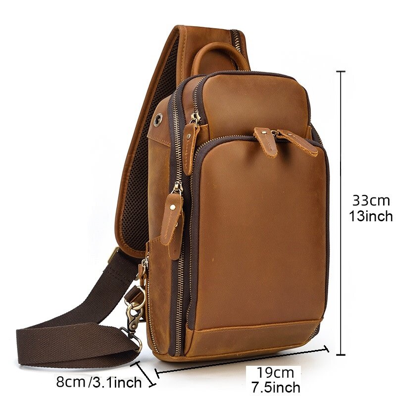 Easton Chest Bag Genuine Leather