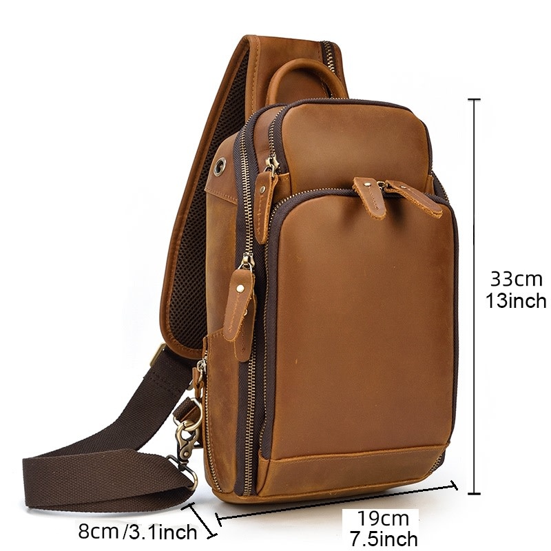Easton Chest Bag Genuine Leather