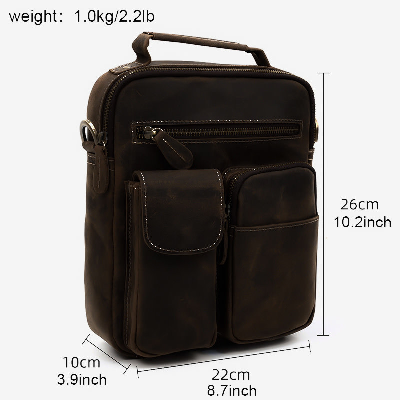 Cooper Shoulder Strap Bag Genuine Leather