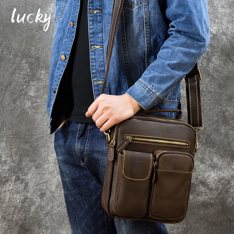 Cooper Shoulder Strap Bag Genuine Leather