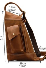 Jeremiah Chest Strap Bag Genuine Leather