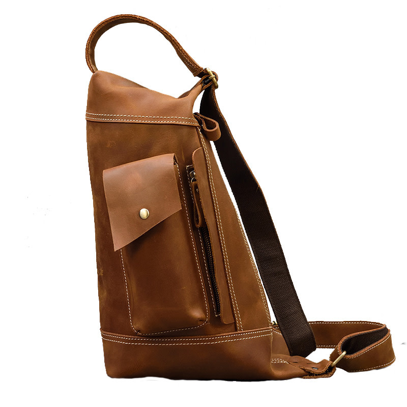 Jeremiah Chest Strap Bag Genuine Leather