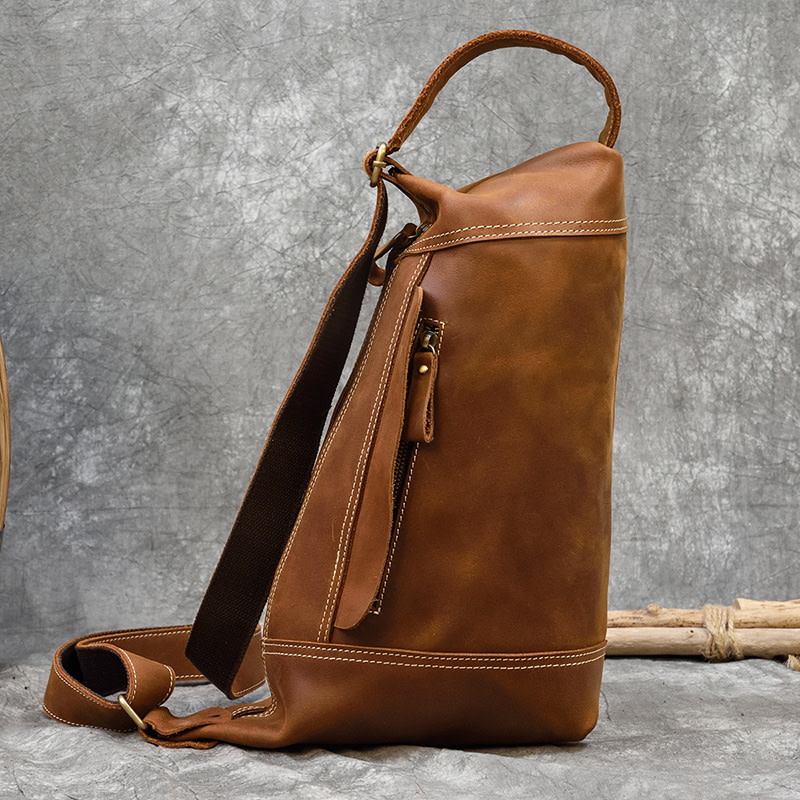 Jeremiah Chest Strap Bag Genuine Leather