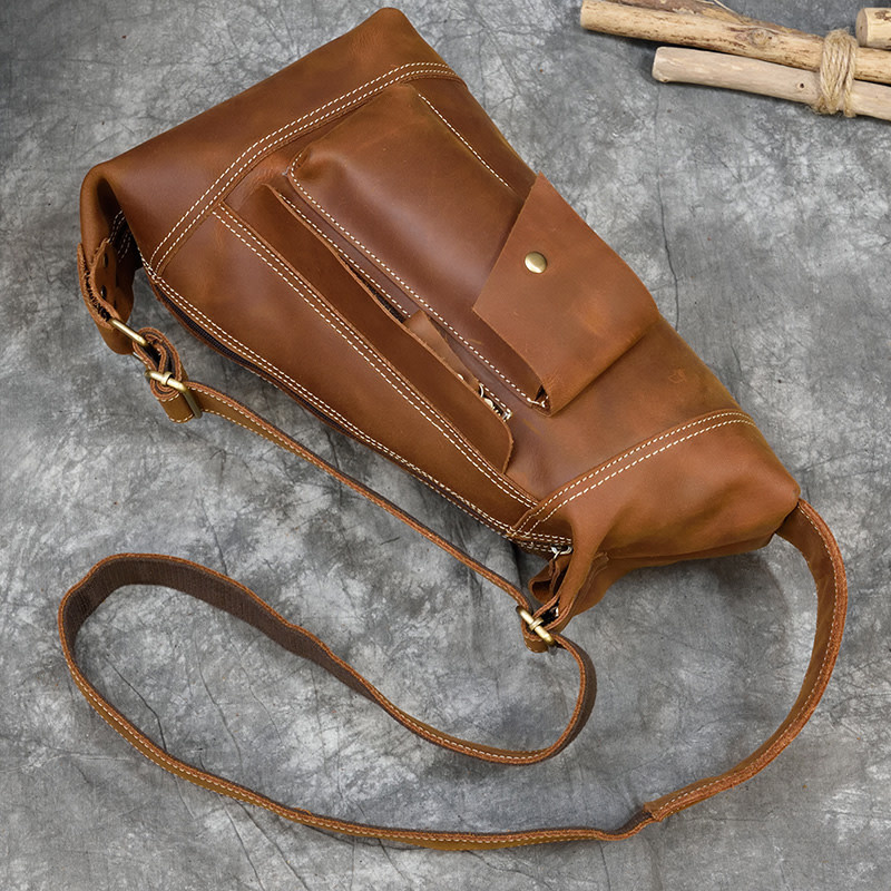 Jeremiah Chest Strap Bag Genuine Leather