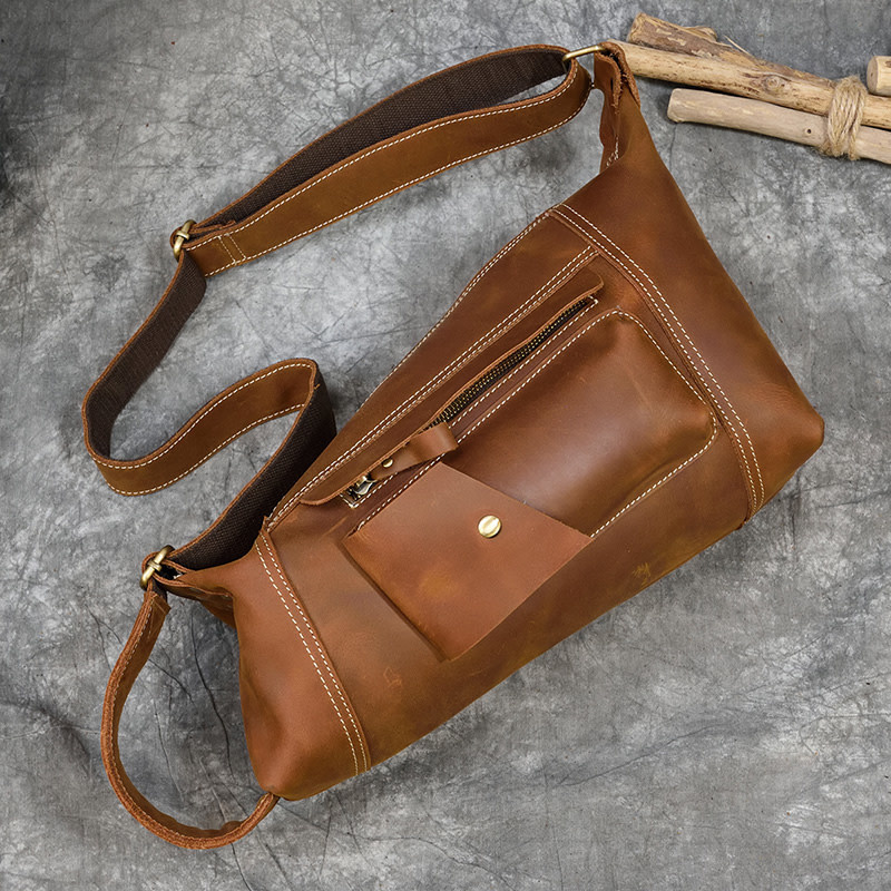 Jeremiah Chest Strap Bag Genuine Leather