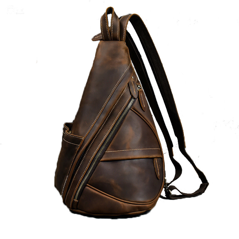 Angel Chest Strap Bag Genuine Leather