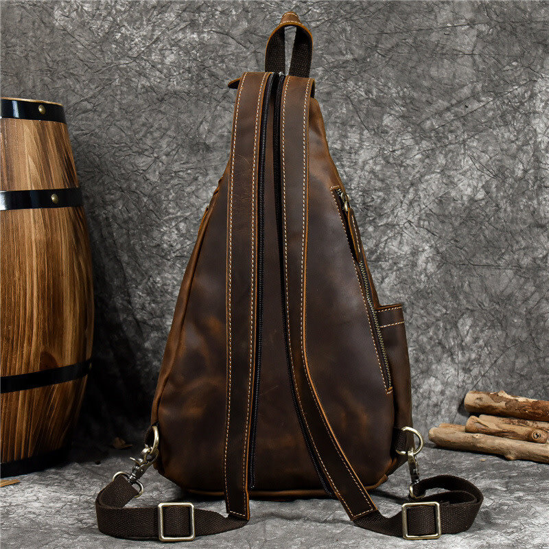 Angel Chest Strap Bag Genuine Leather