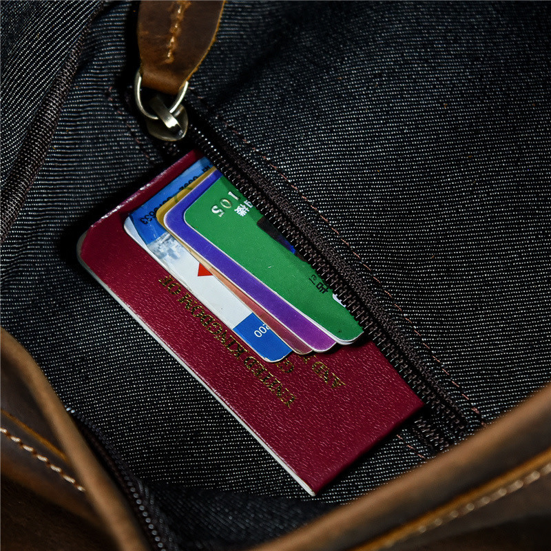 Angel Chest Strap Bag Genuine Leather