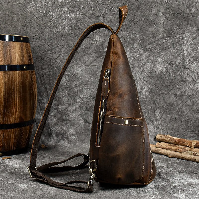 Angel Chest Strap Bag Genuine Leather