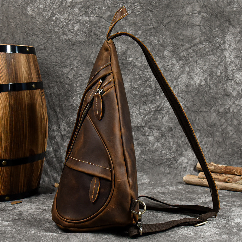 Angel Chest Strap Bag Genuine Leather