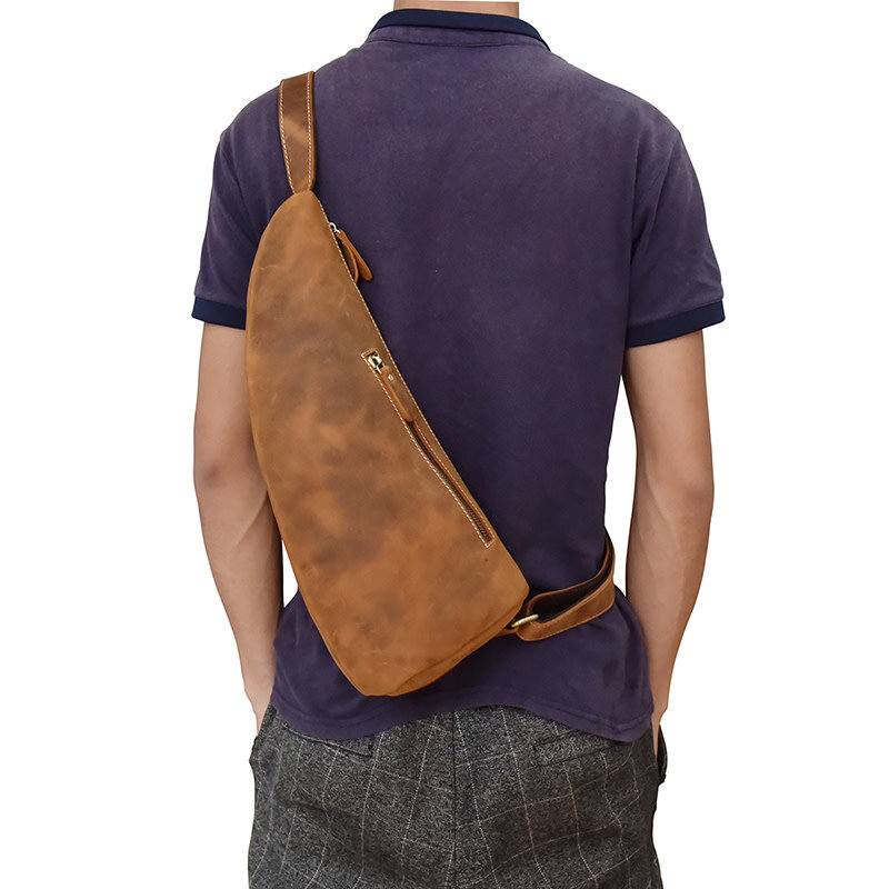 Roman Chest Strap Bag Genuine Leather