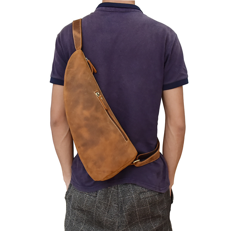 Roman Chest Strap Bag Genuine Leather