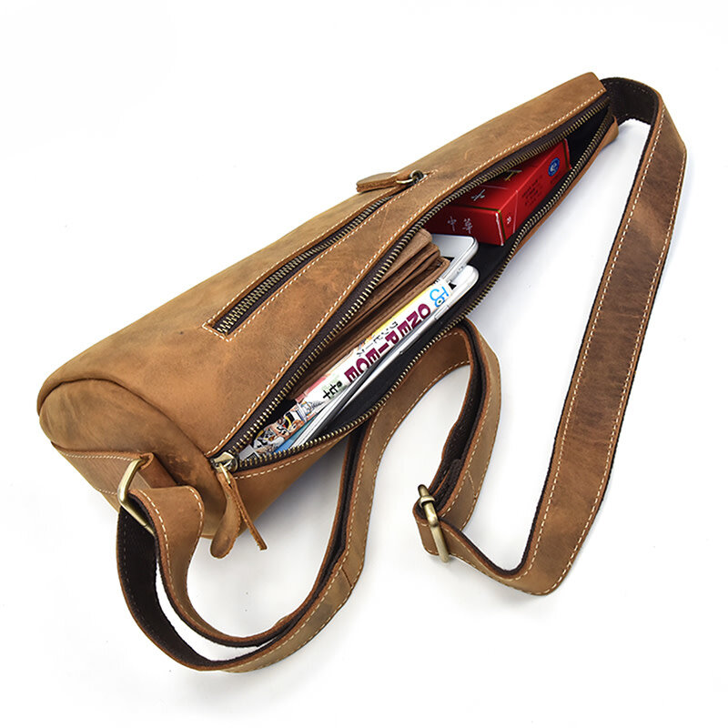 Roman Chest Strap Bag Genuine Leather