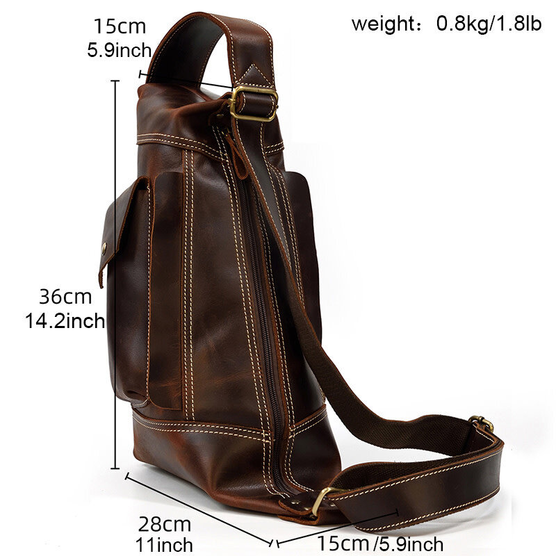 Connor Chest Strap Bag Genuine Leather