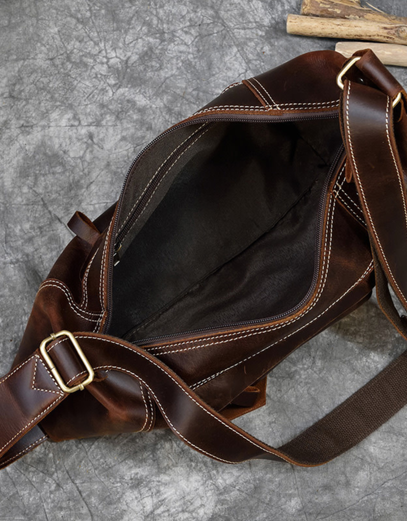 Connor Chest Strap Bag Genuine Leather