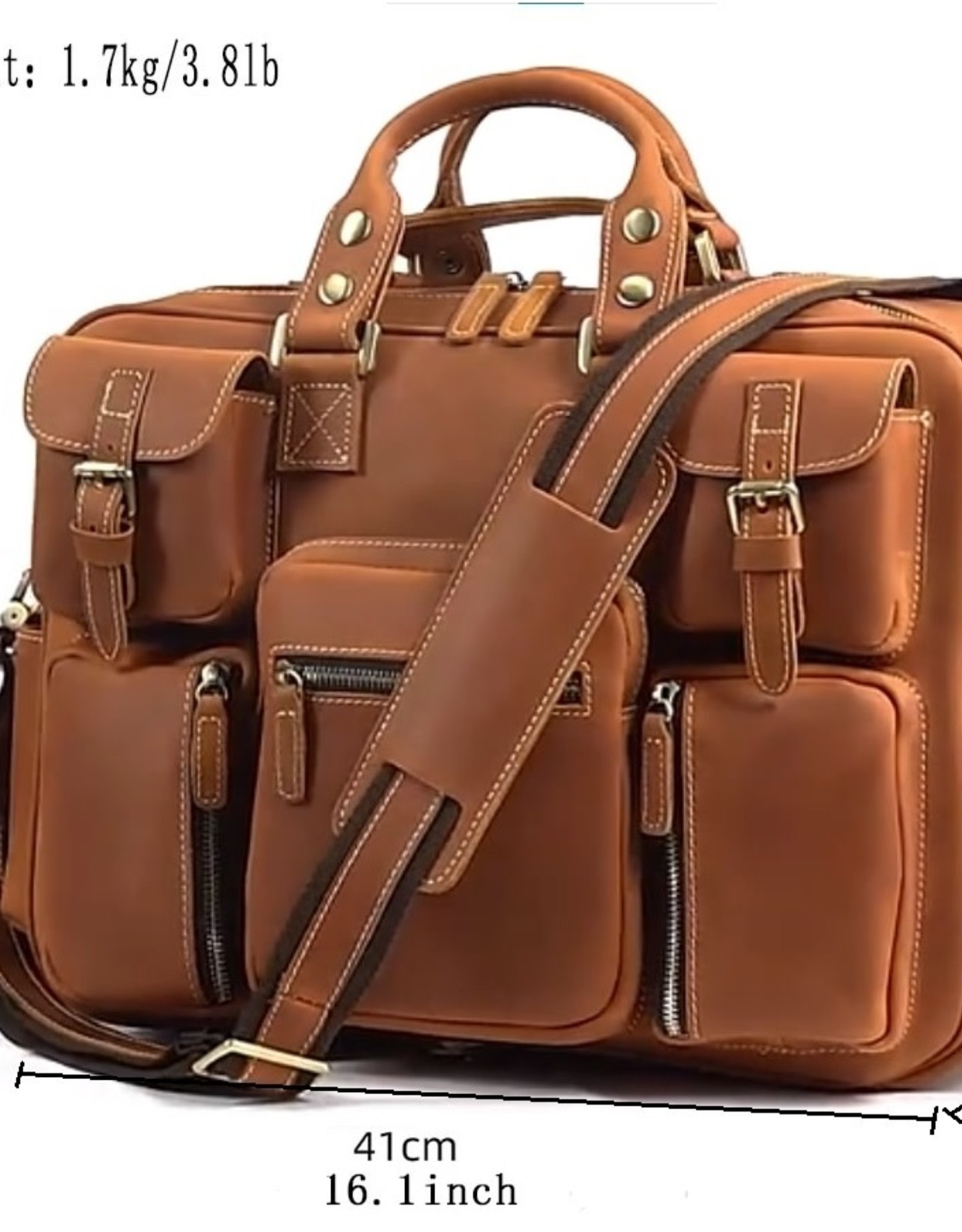 Robert Briefcase Genuine Leather