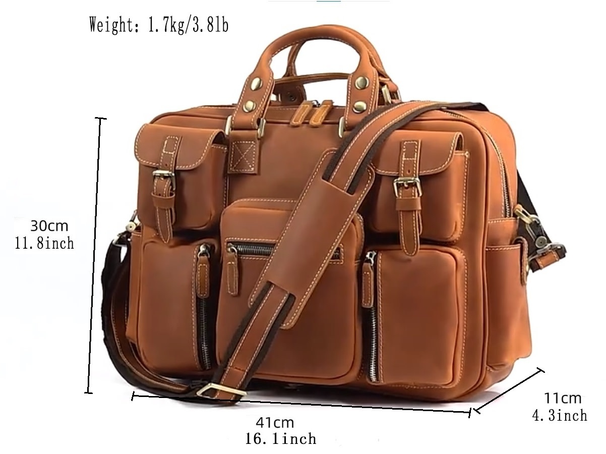 Robert Briefcase Genuine Leather