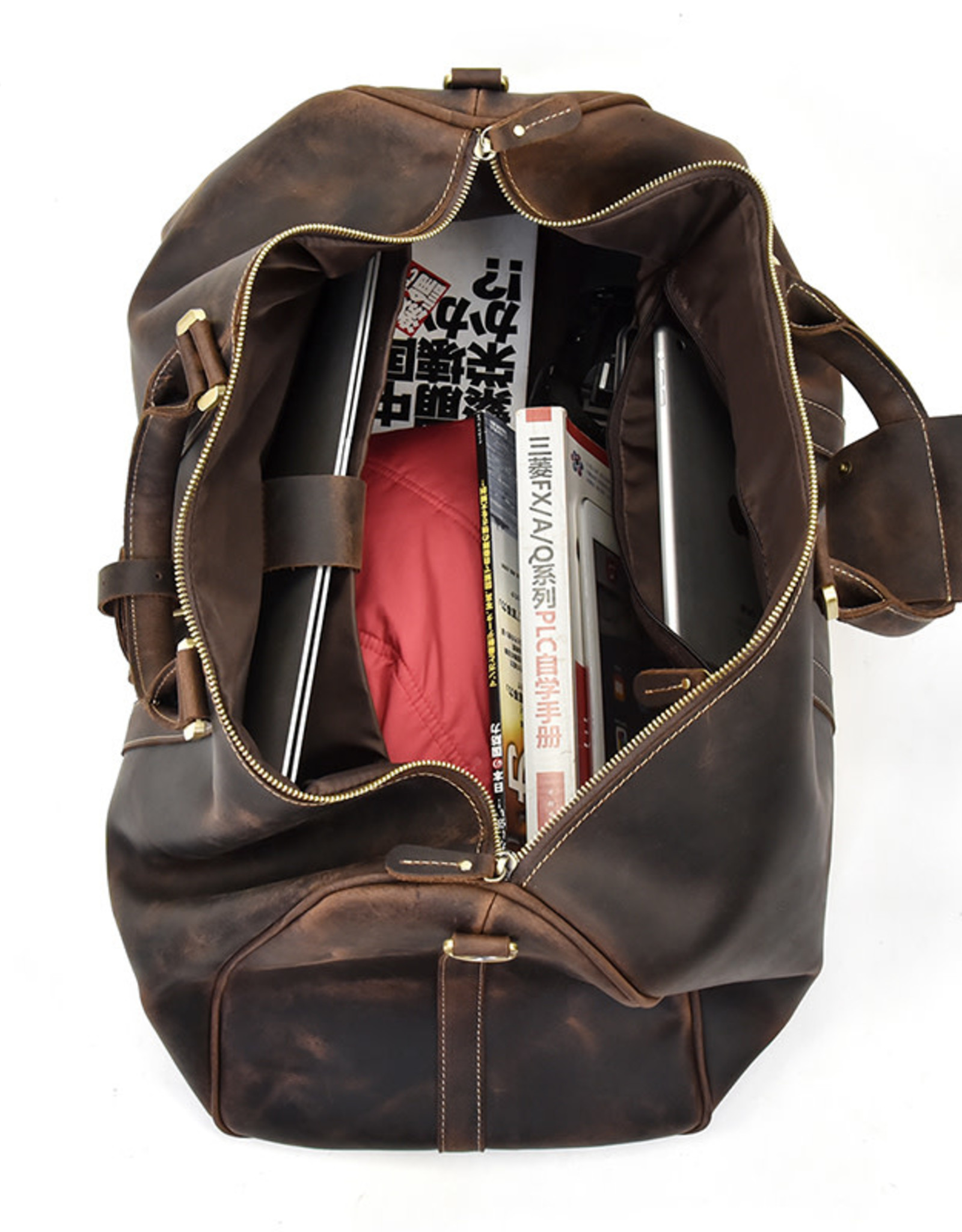 Carson Travel Luggage Bag Genuine Leather - Zuha Trend