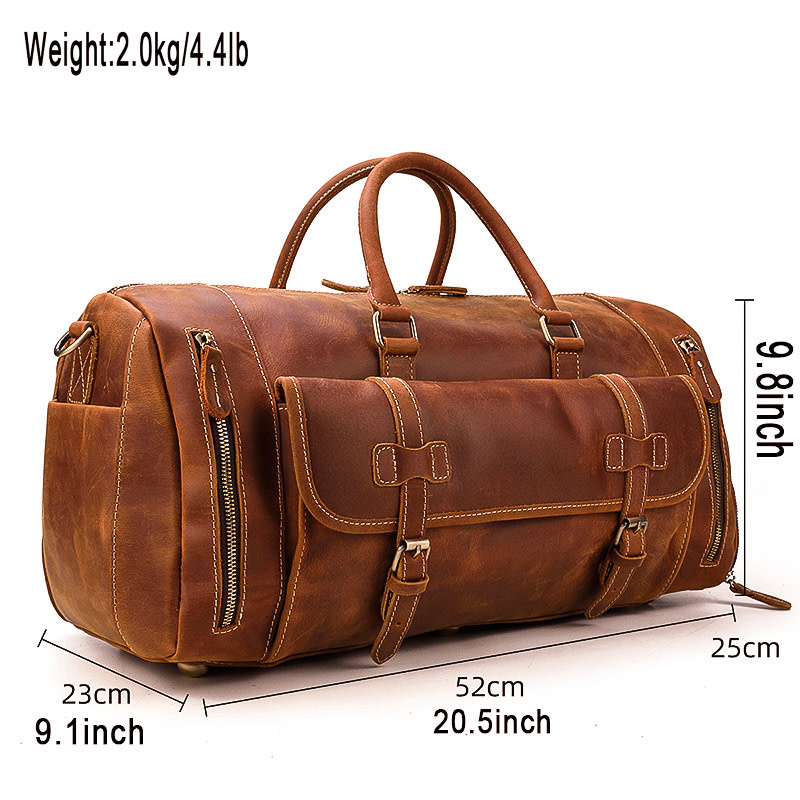 Ian Travel Luggage Bag Genuine Leather