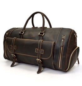 Carson Travel Luggage Bag Genuine Leather