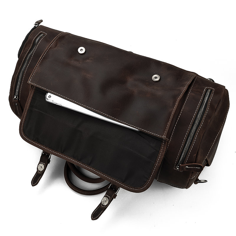 Carson Travel Luggage Bag Genuine Leather