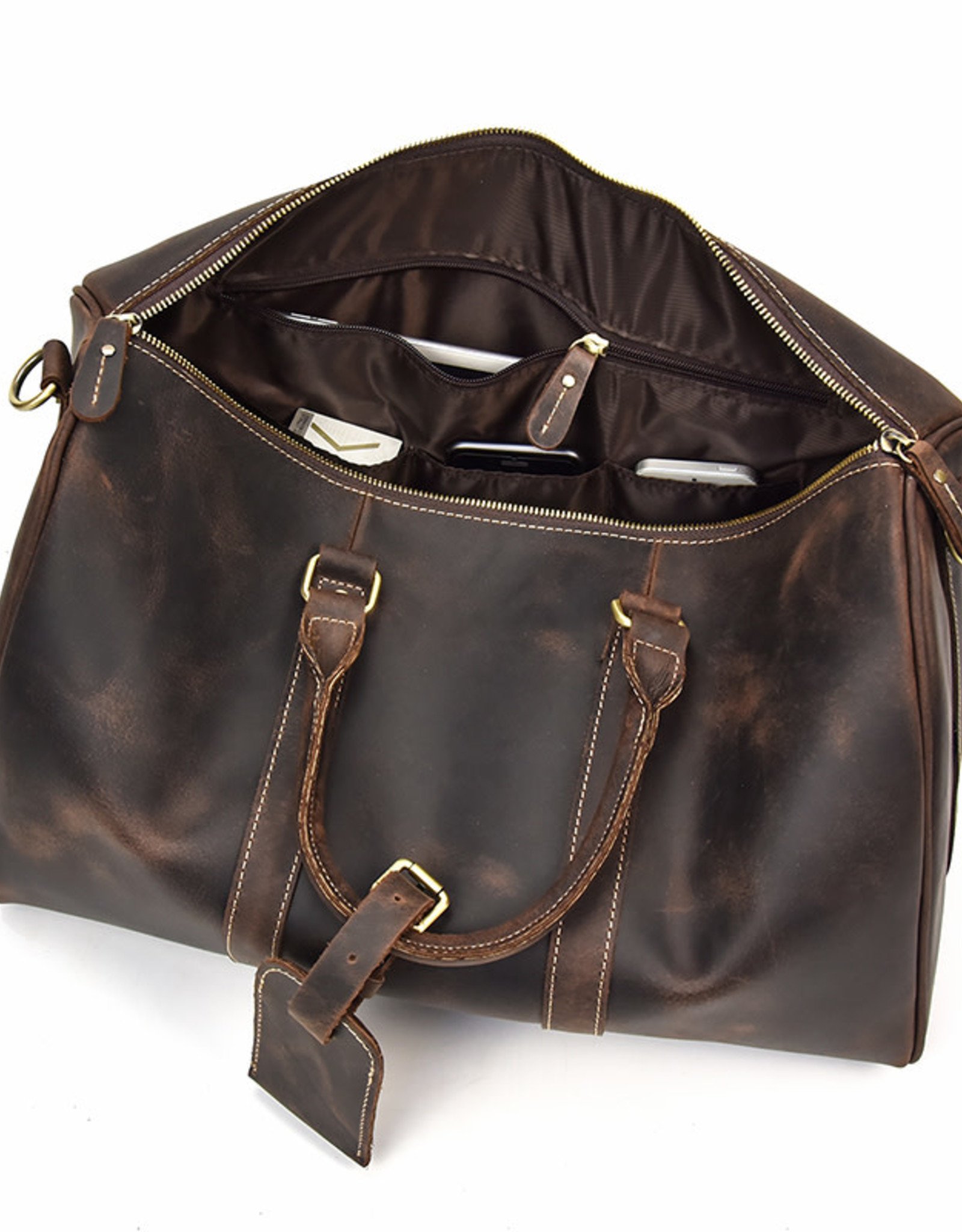 Jaxson Travel Luggage Bag Genuine Leather