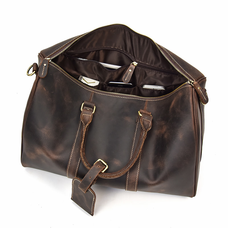 Jaxson Travel Luggage Bag Genuine Leather