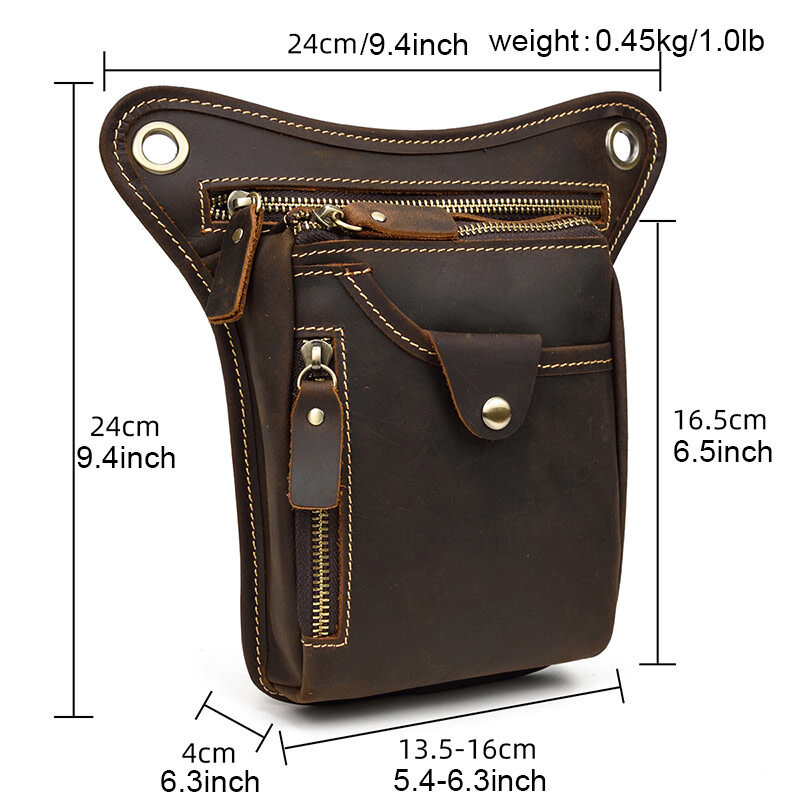 Leonardo Waist & Shoulder Bag Genuine Leather