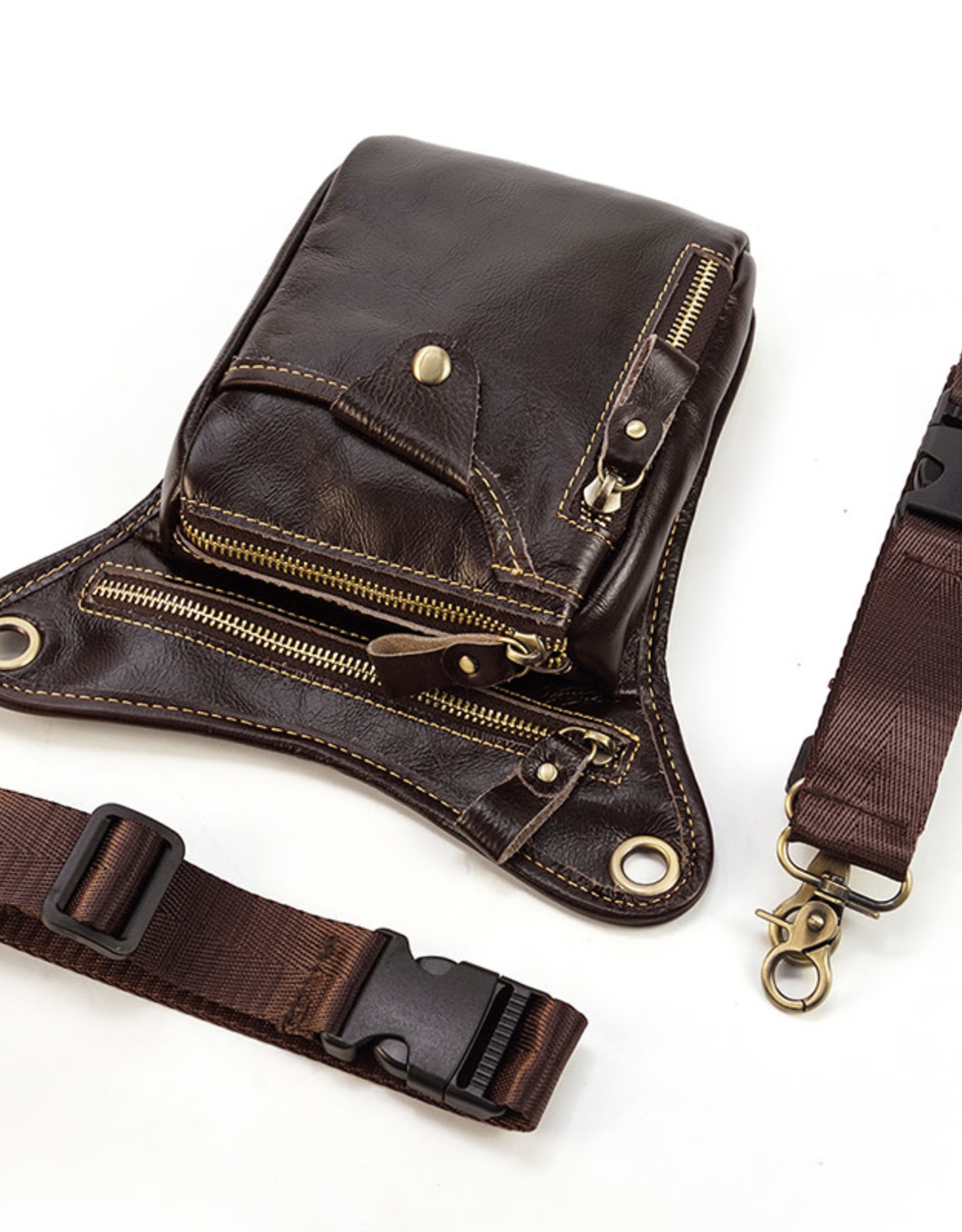 Everett Waist & Shoulder Bag Genuine Leather