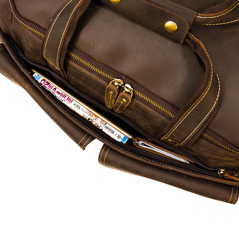 Brooks Travel Luggage Bag Genuine Leather