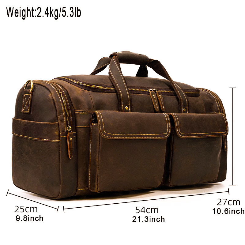 Brooks Travel Luggage Bag Genuine Leather